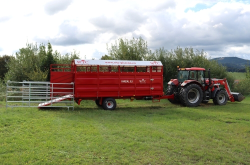 Traktorový přepravník zvířat PARDÁL 5,5