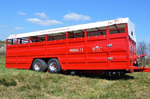 Traktorový přepravník zvířat PARDÁL 7,5 KLEK