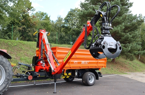 Traktorový návěs BIG 9.7